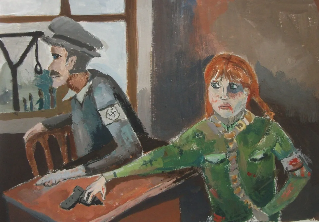 Мозоленя Ксения "Допрос партизанки" пр. Бондарюк С.А