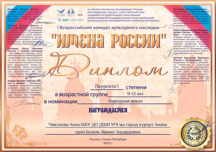 Диплом Чикунова Анна